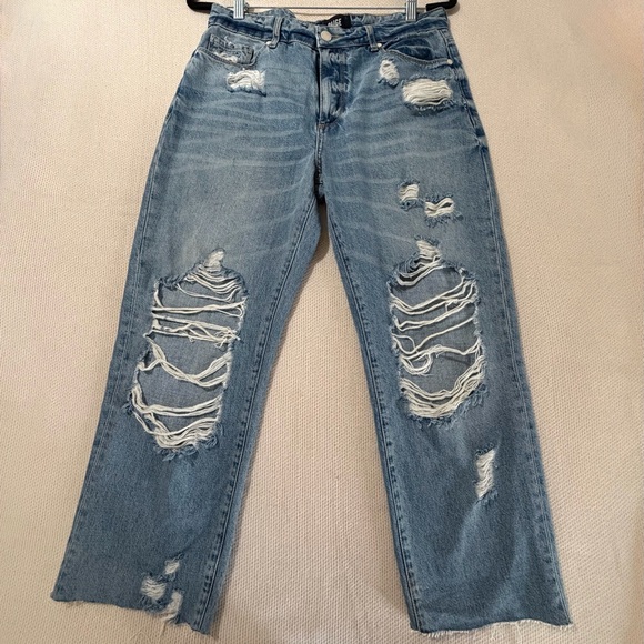 PAIGE Light Blue Distressed Boyfriend Jeans - Picture 14 of 15
